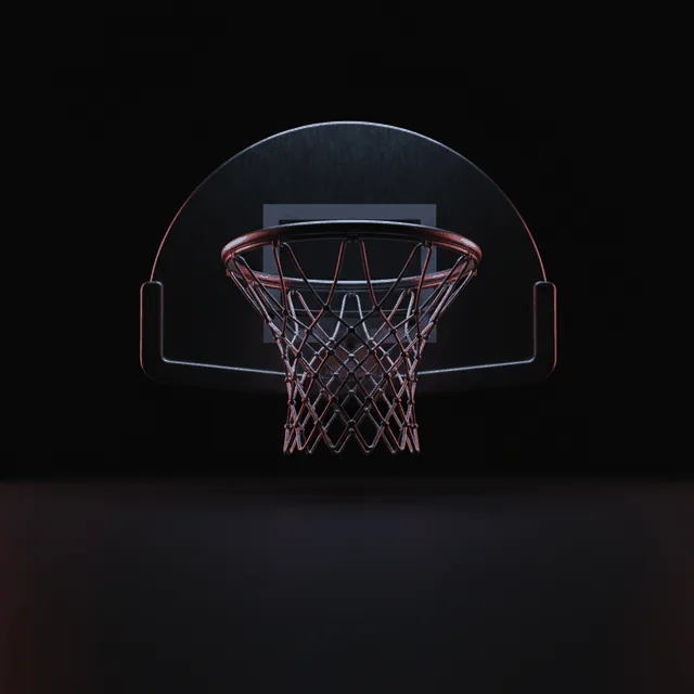 Matte-metallic 3D render representing Basketball on MegaPari